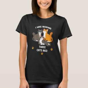 Katze, die ich vor Coolen Katzen normal war T-Shirt