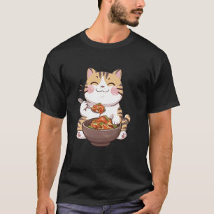 Katze, die Kimchi isst T-Shirt