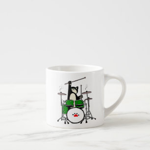 Katze, die musikalisches Geschenk macht, Katze spi Espressotasse