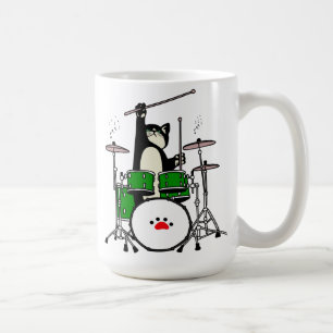 Katze, die musikalisches Geschenk macht, Katze spi Kaffeetasse