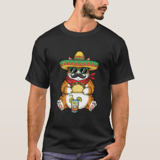 Katze, die Tacos isst - Taco-Liebhaber mexikanisch T-Shirt