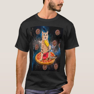 Katze Donut Reiten Pizza Eiscreme Galaxy Spa T-Shirt