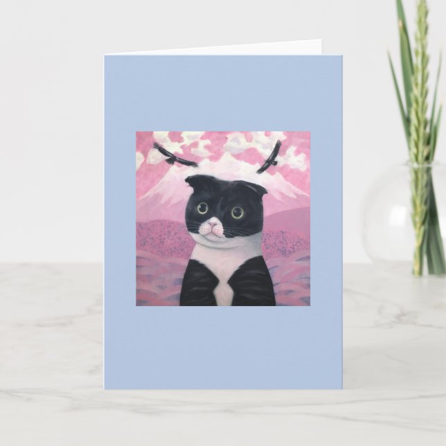 Katze Dora-chan-blau #3 Karte (Vorderseite)