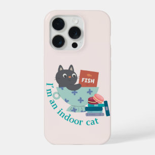 Katze drinnen iPhone 15 pro hülle