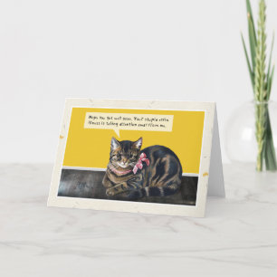 Katze "Dumme Krankheit" Karte