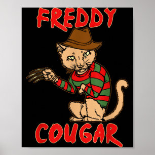 Katze _ Dy Puma -lustiges Halloween für Männer Fra Poster