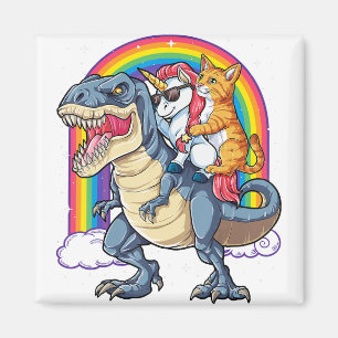 Katze Einhorn Dinosaurier T Rex Kätzchenliebhaber Magnet