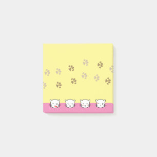 Katze-Emoji-Kunst 2 Post-it Klebezettel