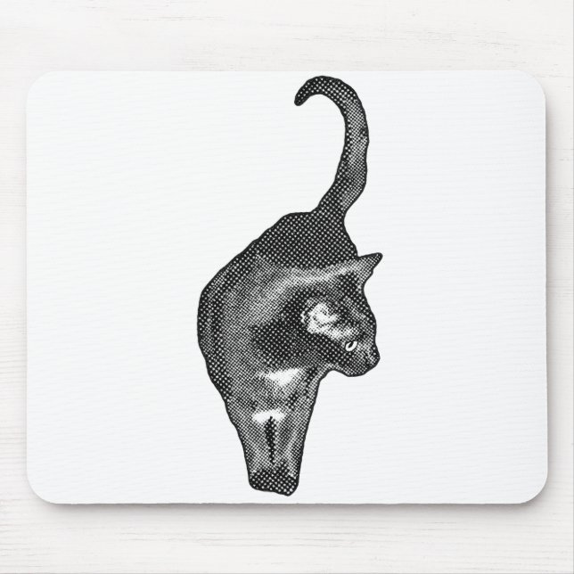Katze Energie-Schreibtischunterlage Mousepad (Vorne)
