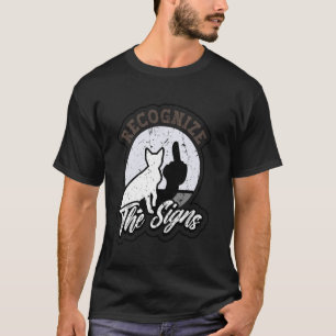 Katze erkennt das Zeichen Lustiger Mittelfinger Sc T-Shirt