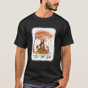 Katze Es ist Herbst Yu2019all Kürbisse Herbst Hall T-Shirt