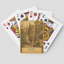 Katze Europäische Landgärten VINTAGE Spielkarten