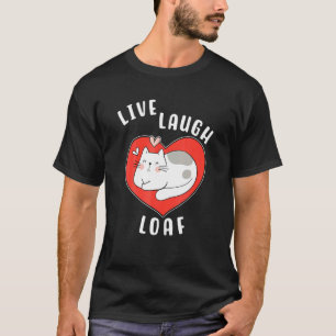 Katze faulenzt für Katzenmutter Live Lachen Faul H T-Shirt