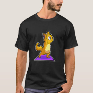 Katze Faultier Yoga-Posen Sportturnen Ohm Herzschl T-Shirt