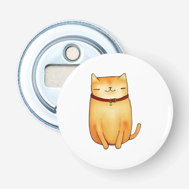 Katze Flaschenöffner (Vorderseite)