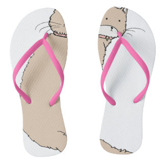 Katze Flip Flops