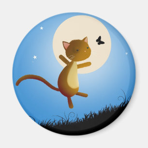 Katze folgen Ihren Träumen - Magneten Magnet