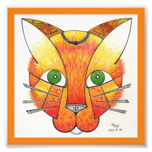 Katze Fotodruck (Vorne)