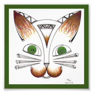 Katze Fotodruck