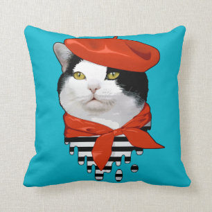 Katze Franzose Kissen