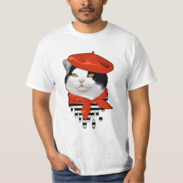 Katze Franzose T-Shirt