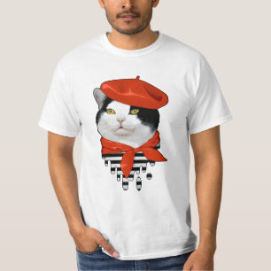 Katze Franzose T-Shirt