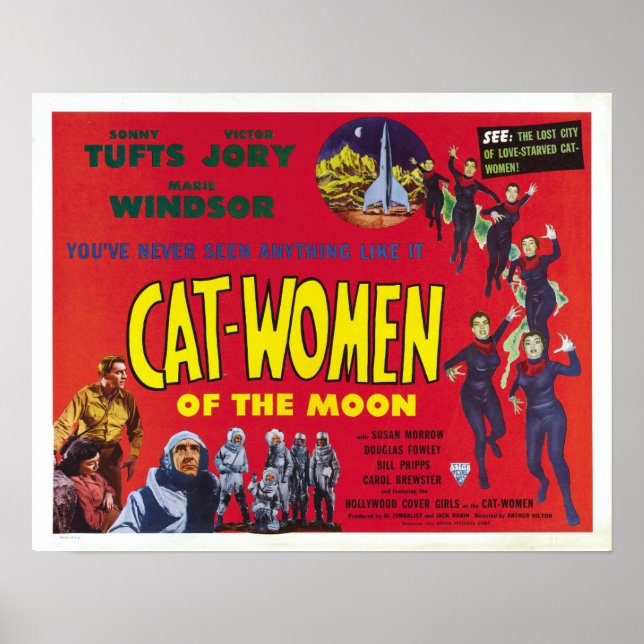 Katze - Frauen des Mondplakats Poster (Vorne)