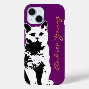 Katze fügt deinen Namen hinzu Case-Mate iPhone Hülle