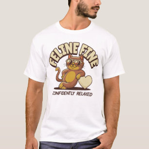 KATZE FÜHL SICH WOHL, Katze T-Shirt
