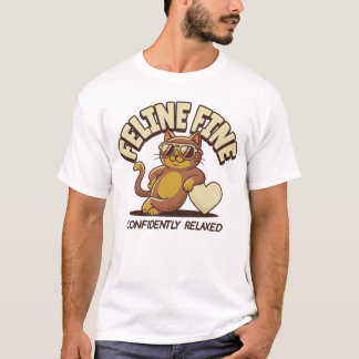 KATZE FÜHL SICH WOHL, Katze T-Shirt