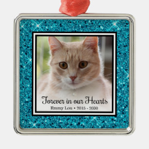Katze Für Immer In Unseren Herzen Ornament Aus Metall