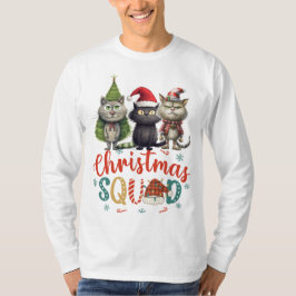 Katze für Katzenliebhaber für Weihnachten SQUAD lu T-Shirt