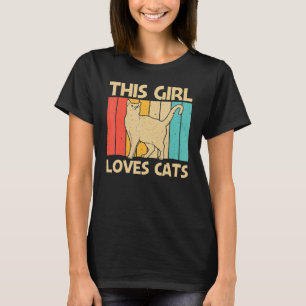 Katze für Mädchen Frauen Katze Katze Heimtier 1 T-Shirt