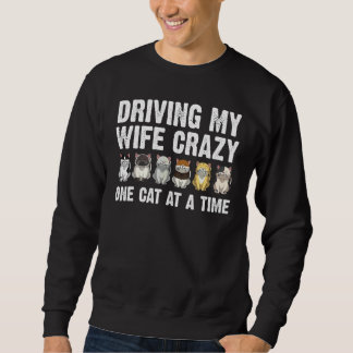 Katze für Männer Vater Süße Katze Haustiere Tiere Sweatshirt