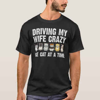 Katze für Männer Vater Süße Katze Haustiere Tiere T-Shirt