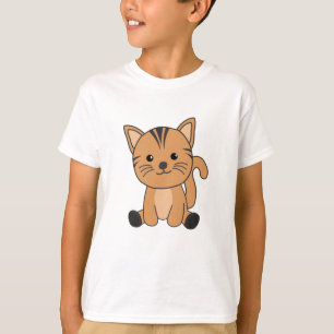 Katze Fur Nase Kätzchen Niedliche Tiere für Kinder T-Shirt