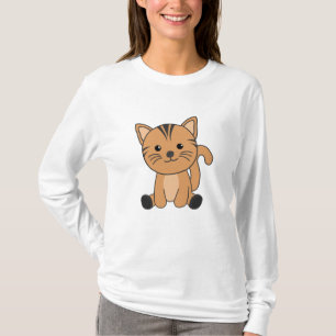 Katze Fur Nase Kätzchen Niedliche Tiere für Kinder T-Shirt