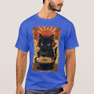 Katze Gamer-Geschenke Männer Anime Kawaii Lustige T-Shirt