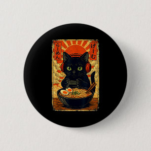 Katze Gamer Männer Anime Kawaii Lustige Gaming-Hea Button