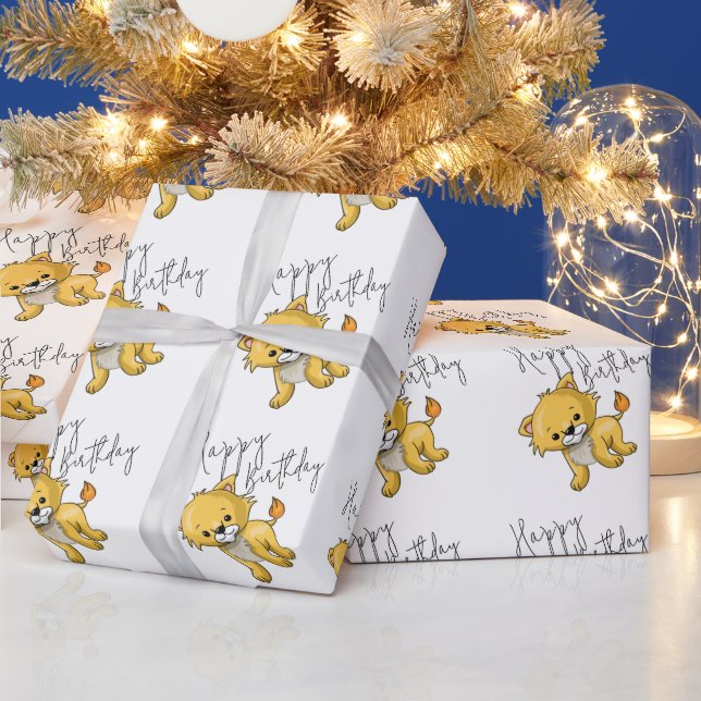 Katze Geschenkpapier (Feiertage)