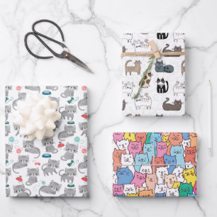 Katze Geschenkpapier Set