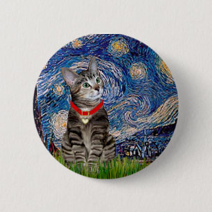 KATZE (Getigert2) - Sternennacht Button