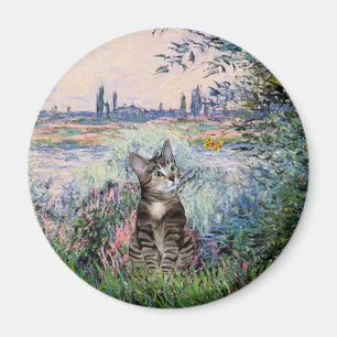 Katze (Getigert 2) - An der Seine Magnet