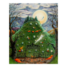 KATZE-GHOSTEN IN NEUN LEBENS FRIEDHOF, SPOOKY FOLK