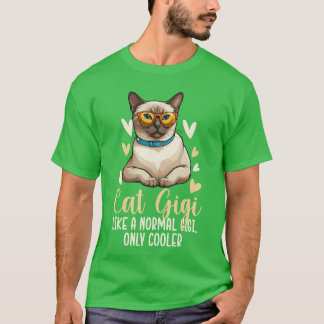 Katze Gigi Lustiger Katzenliebhaber Gigi Katze Gig T-Shirt