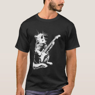 Katze Gitarrist Gitarre - Birman Vater Mutter T-Shirt