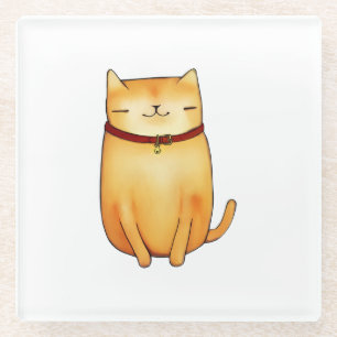 Katze Glasuntersetzer