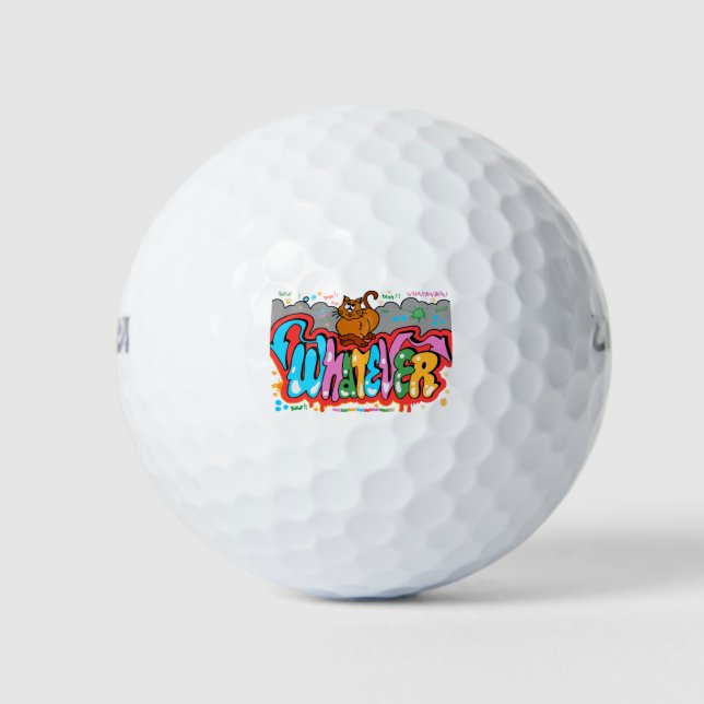 Katze Golfball (Vorderseite)