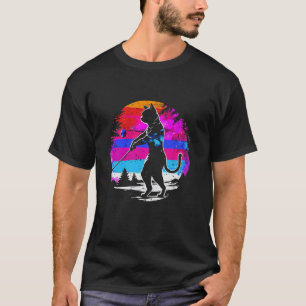 Katze Golfer - Vintage Farbige Katze Kätzchen Golf T-Shirt