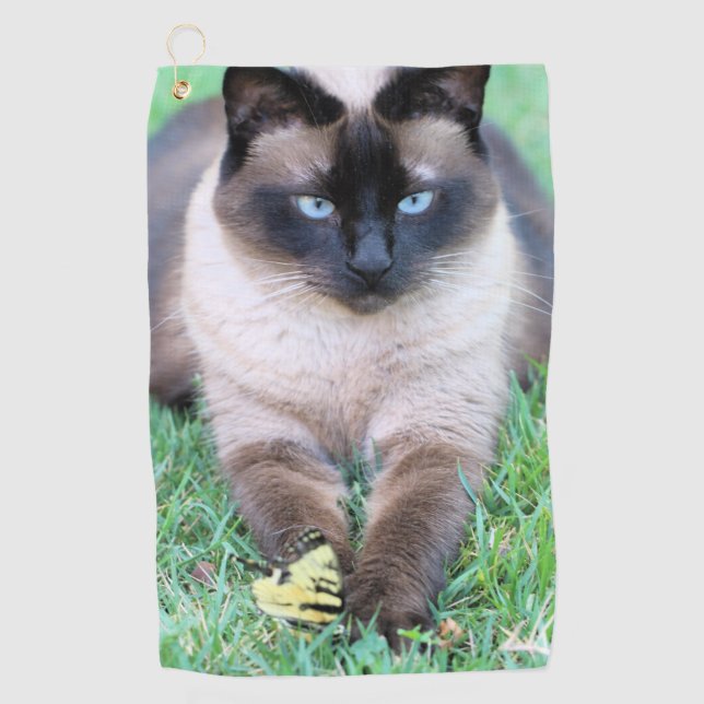 Katze Golfhandtuch (Vorderseite)